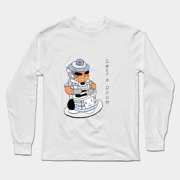 Let's Drum Long Sleeve T-Shirt by Andrew Hau